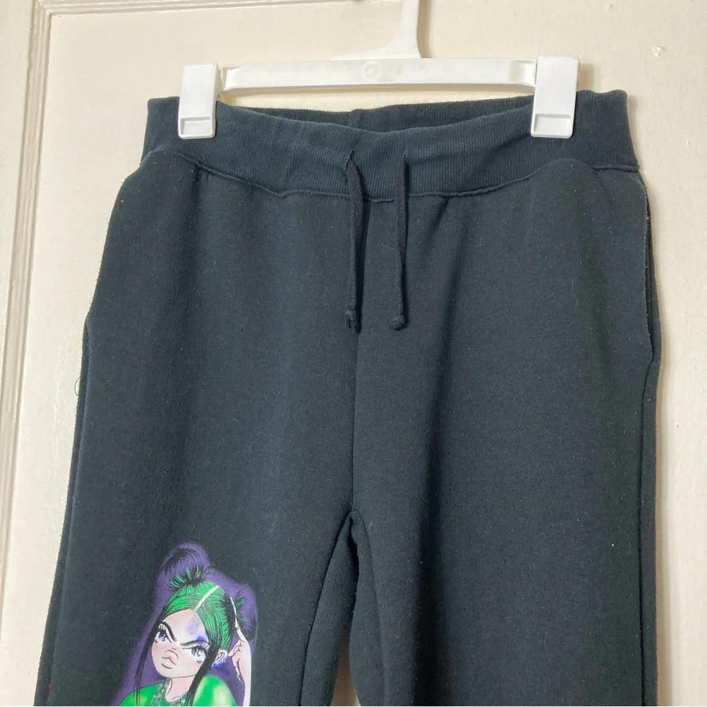 Billie Eilish x Soto Gang graphic print black jogger sweatpants unisex M rare